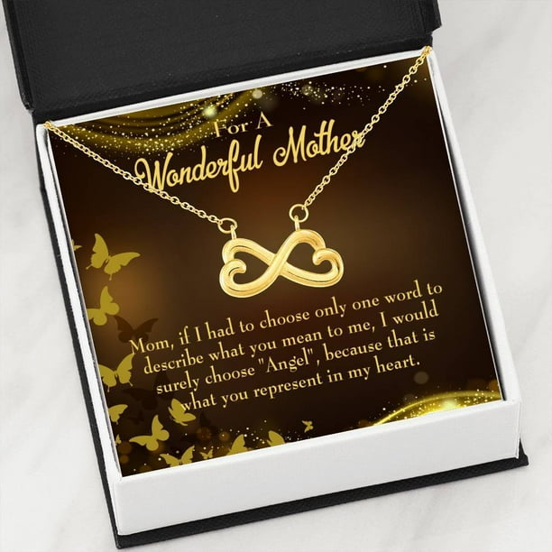 Mom Necklace Keepsake Card Jewelry Mother Necklace Youre an Angel Gift Penda Mom Necklace Keepsake Card Jewelry Mother Necklace Youre an Angel Gift Penda